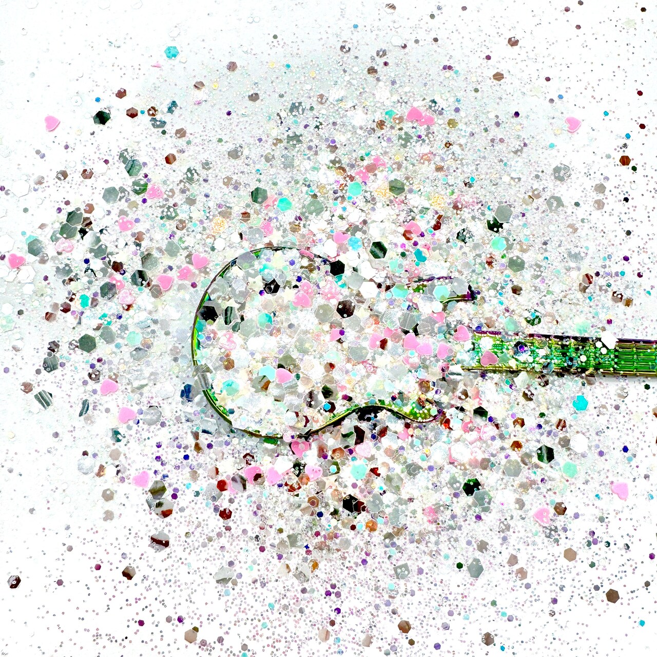 Get Lucky Glow-in-the-dark Pixie for Poxy Color Changing Chunky Glitter Mix